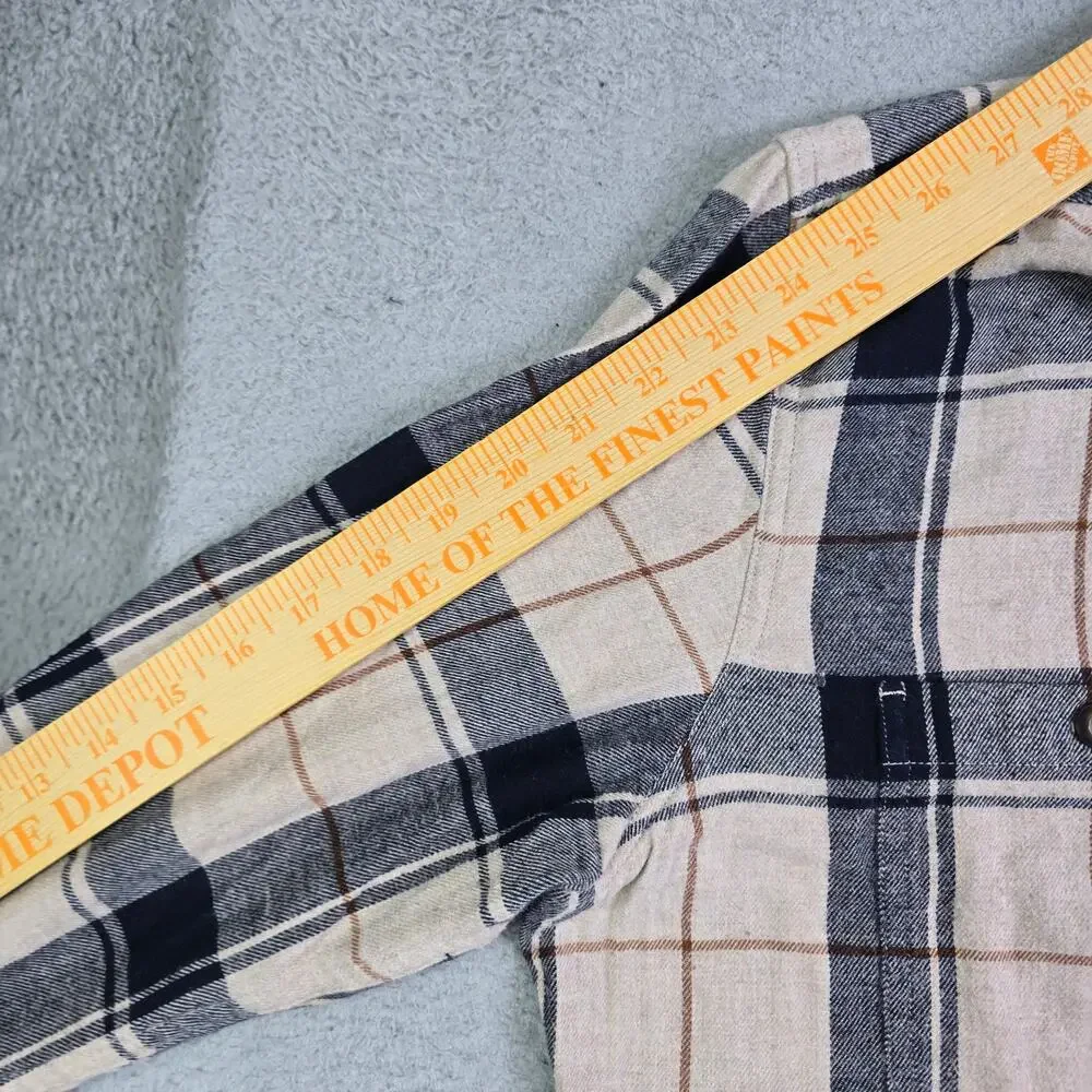 Sonoma Flannel Button Shirt Lot of‎ 2 Men's Medium Plaid Workwear Long Sleeve